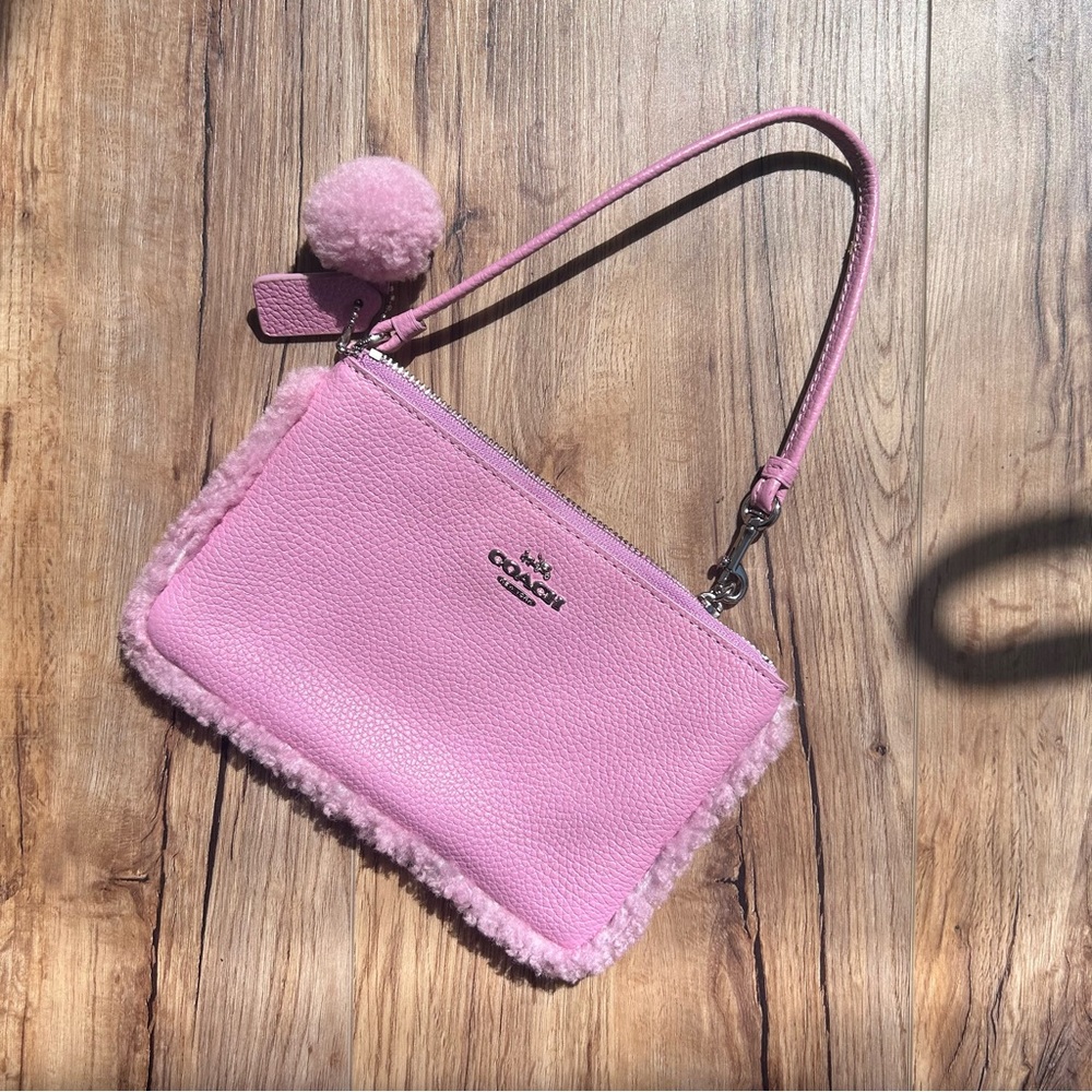 Y2K Style Pink Coach Wristlet